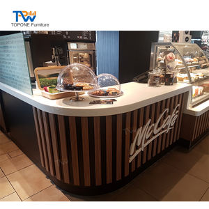 Mostrador de Barra para Cafetería <span class=keywords><strong>MC</strong></span> Donald de Diseño Moderno con Superficie Sólida y Exhibición - Product Image 2