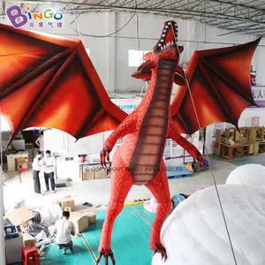 Dragão inflável gigante construído personalizado, 6 metros para decoração