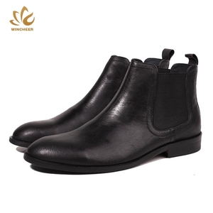 Suministro <span class=keywords><strong>directo</strong></span> de fábrica de moda Zapatos impermeables zapatos botas <span class=keywords><strong>chelsea</strong></span> hombres marrón botas de cuero - Product Image 2
