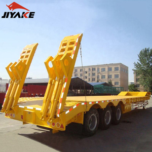 Nuevo 60-80T Capacidad 3/4/5 Axis Semi-Remolque Lowboy China Lowbed Usado Low Bed Truck para la venta Puede cargar autos - Product Image 3