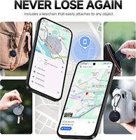 Lot de 4 traceurs GPS certifiés MiLi pour suivi en temps réel, conception étanche pour Android/iOS, localisateur de clés/bagages/valises