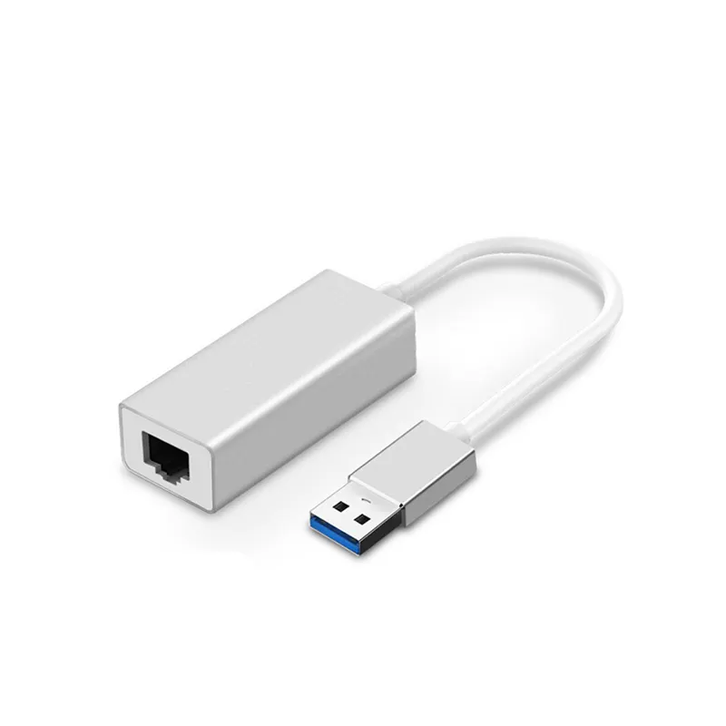 Adaptador USB Ethernet para cartão de rede com fio 1000Mbps, cabo adaptador USB 3.0 para RJ45 Tipo C para RJ45 LAN, para MacBook PC Windows