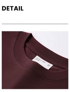 Camiseta de Manga Corta de Algodón Peinado en Blanco y Negro, Marca de Moda 2025, Color Sólido, Nueva Colección de Verano, Estilo Costa Oeste Americana para Hombre - Product Image 4