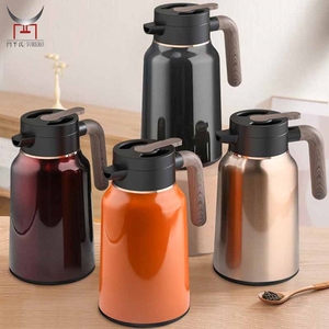304 Carafe à café thermique cruches à vide 1.5L Double paroi cruche à eau isolée Pot Thermos Pot de table <span class=keywords><strong>pichet</strong></span> en acier inoxydable - Product Image 1