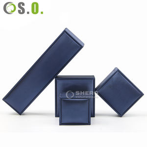 Boîte à bijoux en cuir PU personnalisée avec logo personnalisé, cadeau de luxe, bague de mariage, bracelet, boucles d'oreilles, pendentif, ensemble de bracelets - Product Image 4