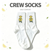 Chaussettes de sport personnalisées à imprimé numérique, respirantes, absorbant la transpiration, tricotées, douces, confortables, unisexes, pour jeunes et adultes, printemps