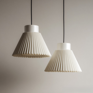 Minimalist White Shell Pendant Lamp LED Plastic Novelty <b>Shade</b> Soft Warm <b>Light</b> for Residential Ceiling Lighting - Product Image 6