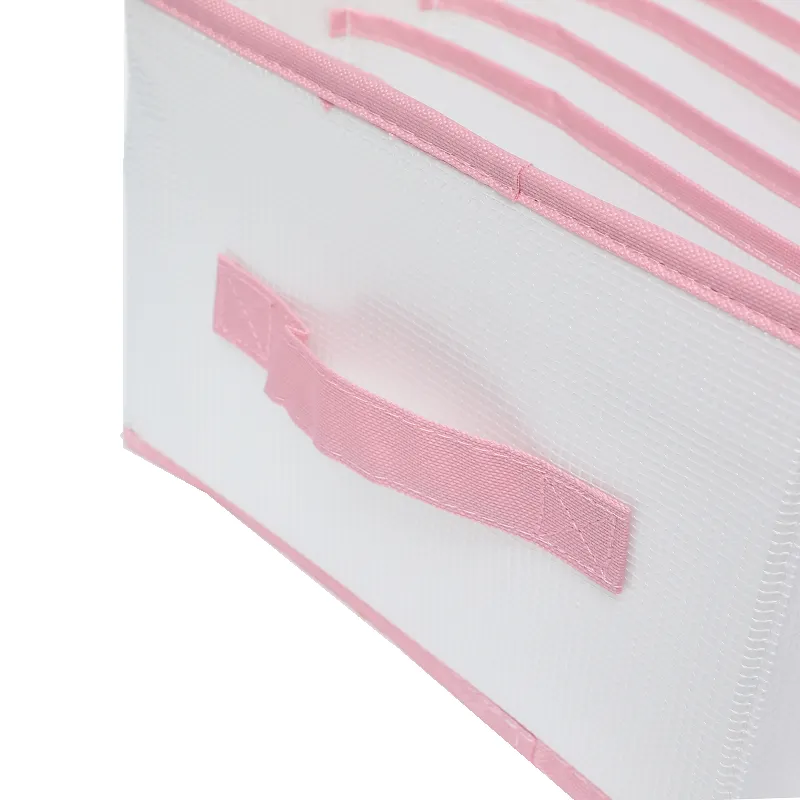 도매 사용자 정의 속옷 양말 접을 수 핑크 보관 상자
