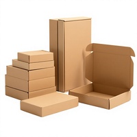 Boîte en carton ondulé rectangulaire épaisse et personnalisable en forme d'avion, couleur au choix, extra-résistante, pour expédition