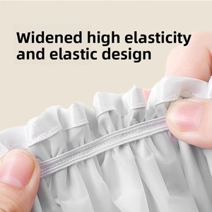 Bonnet de douche jetable doux et imperméable pour femme, double couche épaisse, résistant à l'humidité et aux vapeurs d'huile, pour usage domestique - Product Image 4