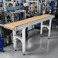 Vente d'usine KECE : Machine à bande transporteuse de qualité alimentaire, vitesse réglable, multi-tension (110V/220V/380V), garantie 1 an, aluminium