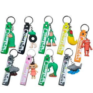 Wowei núi biển Anime <span class=keywords><strong>Keychain</strong></span> Đồ chơi con số PVC thương mại nước ngoài hot-bán Internet nổi tiếng túi Mặt dây chuyền Quà Tặng hợp thời trang cá mập - Product Image 1