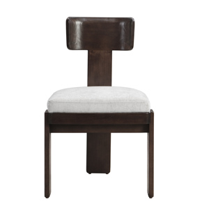 OE HOME Ensemble de 2 chaises de salle à manger rembourrées en velours de style mi-siècle, meubles de salle à manger durables et écologiques, pieds en bois brun foncé - Product Image 4