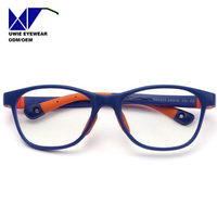 Monture de lunettes pleine monture TR90 sur mesure OEM, anti-lumière bleue, pour enfants et adolescents, taille 48-16-125, fabricant professionnel