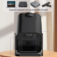 Projecteur portable HD HY320 le plus vendu avec fonction de mise en miroir d'écran, idéal pour le home cinéma, projecteur à courte focale 3D intégré