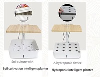 Jardinière Intelligente de Bureau pour Cultures Intérieures, Système de Culture Hydroponique à 12 Compartiments, Lumière LED pour la Croissance des Plantes, Hauteur Réglable, Homologué FCC/CE