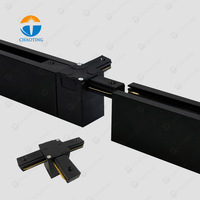 Système d'éclairage sur rail commercial réglable pour plafond suspendu, projecteur linéaire GU10, éclairage sur rail LED pour supermarché