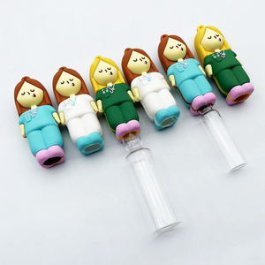 Porte-clés en caoutchouc humanoï<span class=keywords><strong>de</strong></span> pour infirmières, brise-ampoule avec ouvre-ampoule en verre, outil pratique pour briser les ampoules - Product Image 3