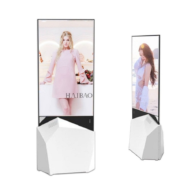 OEM ODM 43inch Lcd Advertising Displays Vertical Hanging Double Side Transparent LCD Display Screen