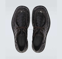 Chaussures Derby et Mocassins pour Hommes en Cuir de Veau de Qualité Supérieure avec Étiquettes – Modèle Haddock en Cuir Tressé Intégral