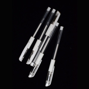 Stylo marqueur cutané PMU blanc rose, crayon gel dessiné à la main pour microblading, cartographie des sourcils et du visage, maquillage permanent - Product Image 3