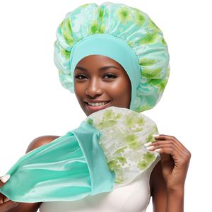 Gorro de Dormir de Seda de Morera Ajustable para el Cuidado de la Piel, Diadema para Dormir, Gorro de Seda Holgado para el Cabello - Product Image 2