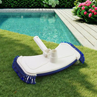 Brosse de nettoyage de piscine à tête de balai lestée pour piscines hors sol et enterrées, forte aspiration, pour nettoyage professionnel en usine