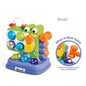 Consola de juegos multifuncional, juguete educativo de dinosaurio lindo, golpea un topo con luz y música, juguetes educativos para niños - Product Image 4