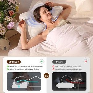 Almohada de Soporte Terapéutico con Espuma Viscoelástica y Gel Refrigerante para Dormir de Lado y Boca Arriba, para Mejorar el Descanso - Product Image 6