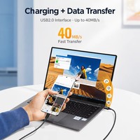 Câble USB Type-C 100W 6A à 90 degrés, tressé en nylon, charge rapide, transfert de données, pour Samsung Xiaomi Huawei, 2M