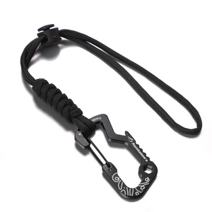 Nouveau design Mousqueton tactique d'extérieur pour <span class=keywords><strong>sac</strong></span> <span class=keywords><strong>à</strong></span> <span class=keywords><strong>dos</strong></span>, clip de paracorde d'urgence pour camping, porte-clés, corde anti-perte, nœud diamant B200 - Product Image 3