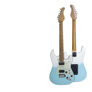 Guitare électrique 6 cordes, micros H-H, manche en érable, touche en palissandre, finition bleue dégradée, pour les amateurs de musique - Product Image 1