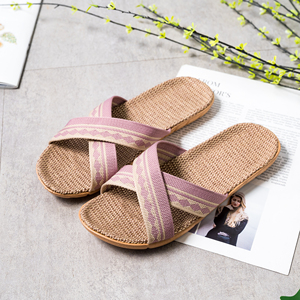 BAIRUILUN – Nouvelles sandales et chaussons personnalisés en lin naturel pour femme – Tendance et confortables pour l'été et la plage - Product Image 4