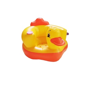 Yellow Duck Modern Design <b>Inflatable</b> Baby <b>Sofa</b> Plastic School Chair for 0-3 Years for Dining Feeding Bedroom & Hospital Use - Product Image 1