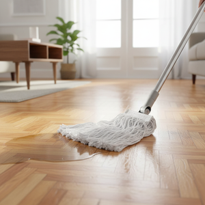 Gizmop 375 Gr Microfibre Fabric Wet Mop Cotton Loop Parquet Real Wood Floors Self-Wringer Quick Absorption Antibacterial - Product Image 5