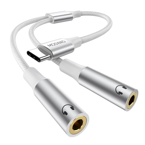 Type C Male To 2 3.5mm Female Headphone <strong>Audio</strong> Splitter 20cm AUX <strong>Jack</strong> Cable, Compatible With Pixel 7 6 By OEM ODM Manufacture - Product Image 4