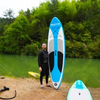 Planche à roulettes gonflable, gonfleur à Air rose, pour Paddle, nouveau modèle