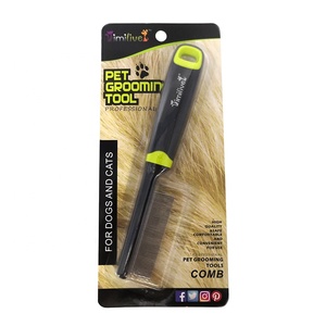 Imilive, pasador de acero inoxidable, peine para mascotas, peine de plástico protector para <span class=keywords><strong>piojos</strong></span> y cuidado de pulgas para gatos y perros, producto de aseo para mascotas - Product Image 3
