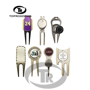 ที่หนีบหมวกแม่เหล็กสำหรับกอล์ฟ พร้อมที่ทำเครื่องหมายลูกกอล์ฟแบบทองแดง และที่ซ่อมพื้นสนามกอล์ฟ - Product Image 6