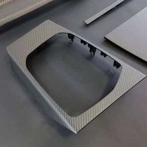 Juego de 6 piezas de molduras de fibra de carbono seca para el marco del palanca de cambios de la consola central para BMW Serie 2, Serie 3, Serie 4, M3 y M4 - Product Image 4