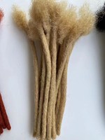 100% cheveux humains Dreadlocks Extensions entièrement faits à la main 0.2cm 0.4cm 0.6 cm/0.8cm épaisseur 100% vrais cheveux humains Dreadlocks Locs