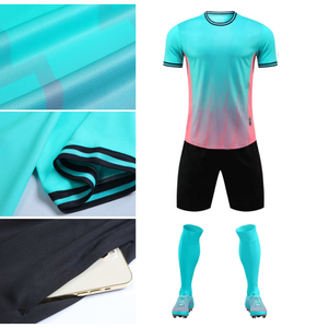 Verkopende 100% Polyester Heren-En Damesvoetbal Trainingskleding Nieuw Ontwerp Ademende Voetbalshirts Op Maat - Product Image 2