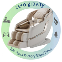 Silla de Masaje Zero Gravity SL Track, Silla de Masaje Shiatsu de Cuerpo Completo con Calefacción, Robot de Masaje con Control por Voz Ai y Riel de 145 cm
