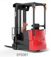 YCMG 800kg 3-Rad Elektro-Gabelstapler 0,8 Tonnen Kompakter Gegengewichtsstapler CE-Zertifiziert für Zwischengeschosse & Kleine Lagerhallen