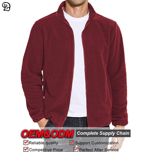 Chaqueta <span class=keywords><strong>polar</strong></span> suave personalizada para hombre, ligera, con cremallera completa, informal, al aire libre para senderismo, abrigo cálido de otoño e invierno con 2 bolsillos laterales profundos - Product Image 3