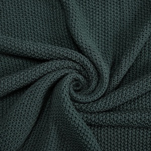Couverture en tricot acrylique de haute qualité à prix abordable, couverture en tricot épais en coton uni personnalisée - Product Image 6