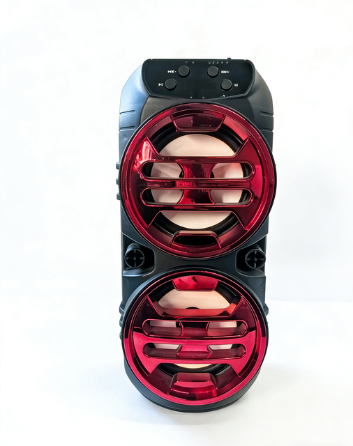 Rechargeable Dual Driver BT Speaker with RGB Light Portable Karaoke BT Speaker Outdoor Party Wireless Speaker