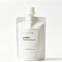 Pochette souple personnalisée avec bec verseur, anti-fuite, pour recharge de produits cosmétiques : crème visage, crème mains, écran solaire, lotion corporelle