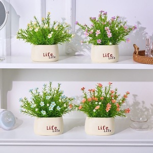 Fleurs artificielles Kch, fleurs séchées mélangées, 20 cm, style nordique réaliste, décoration de bureau, ornement pour la maison - Product Image 2
