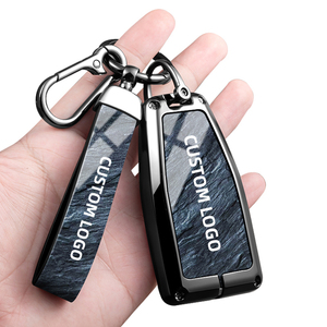 Funda de Lujo para Llaves de Coche, de Aleación de Zinc y Cuero, para Hongqi H5 <span class=keywords><strong>H9</strong></span> HS5 HS3 EH7, Accesorios para Llaves Inteligentes - Product Image 5